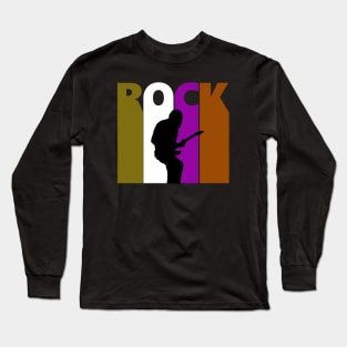 Guitar Rock, Guitarist Solo Design Long Sleeve T-Shirt